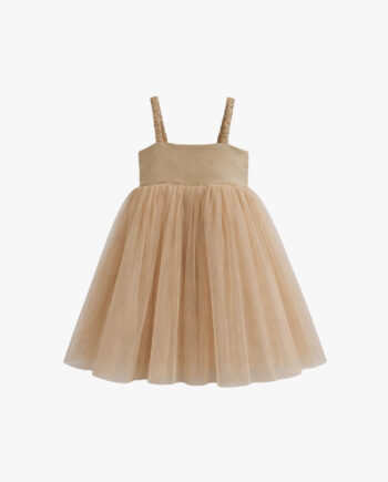 Vestido Eugenie Sparkle Doce de Leite