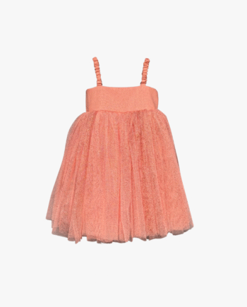 Vestido Eugenie Sparkle Goiaba